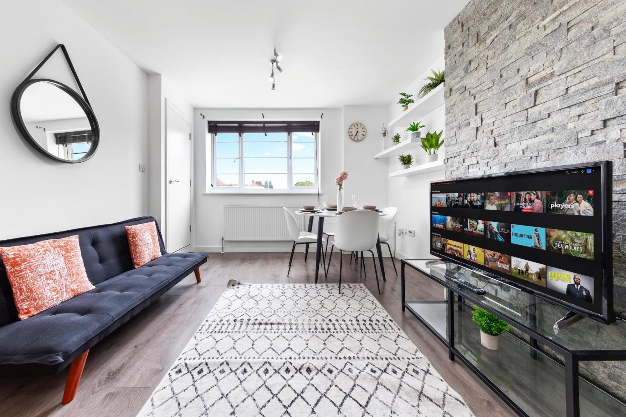 Central London Two Bedroom Serviced Apartment - Nine Elms Luxury Stay - Vauxhall & Westminster ภายนอก รูปภาพ