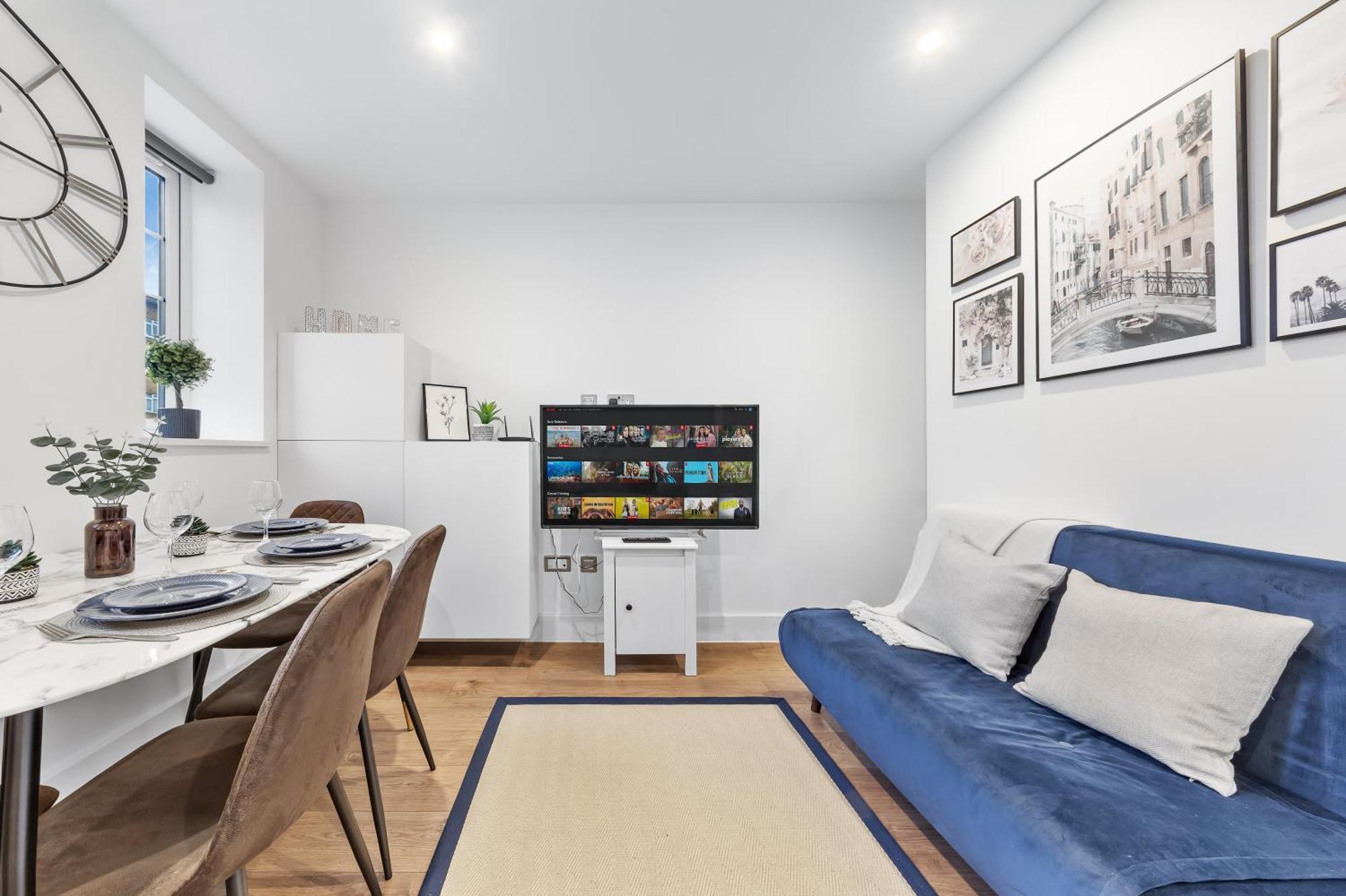 Central London Two Bedroom Serviced Apartment - Nine Elms Luxury Stay - Vauxhall & Westminster ภายนอก รูปภาพ