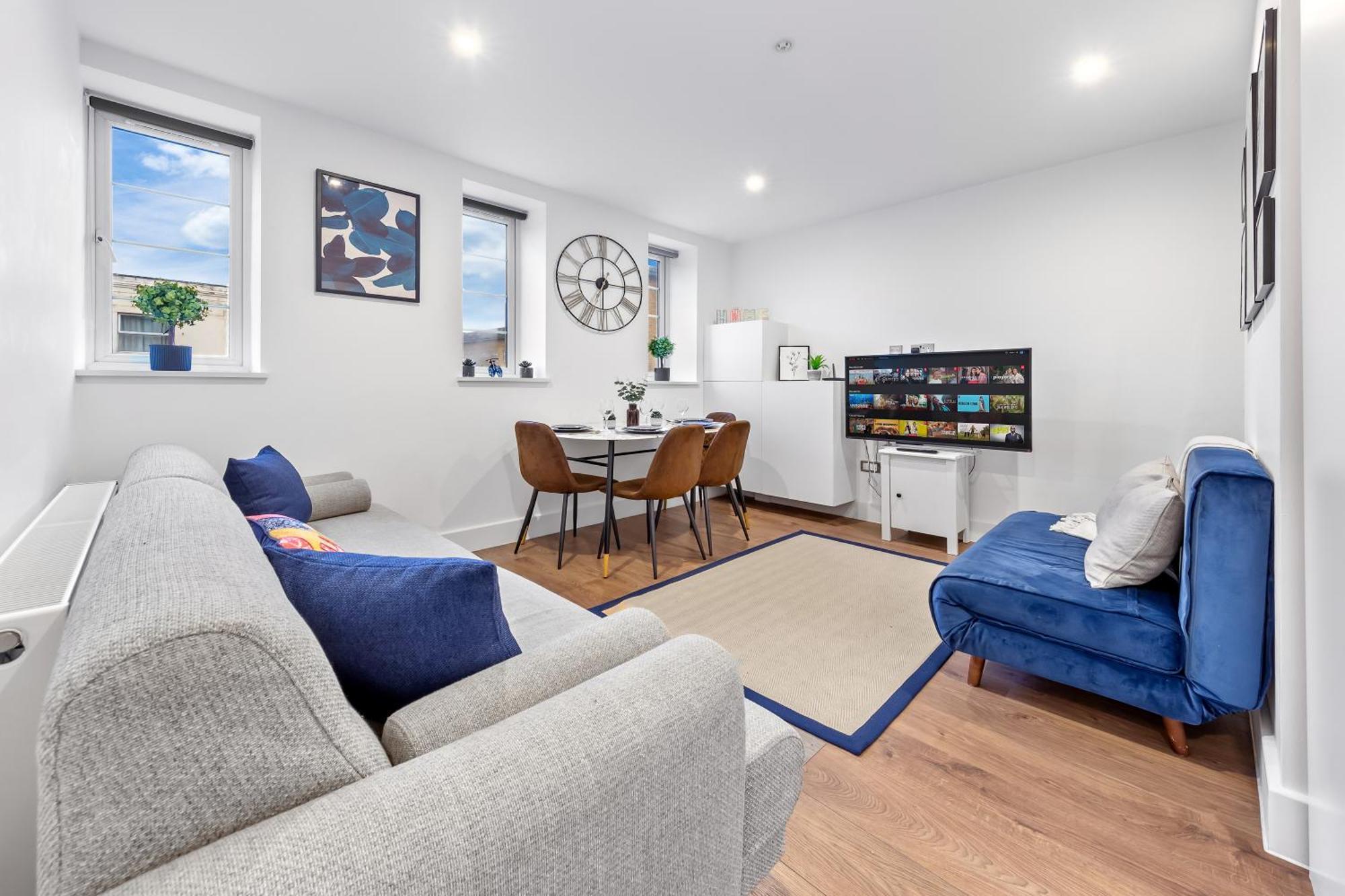Central London Two Bedroom Serviced Apartment - Nine Elms Luxury Stay - Vauxhall & Westminster ภายนอก รูปภาพ